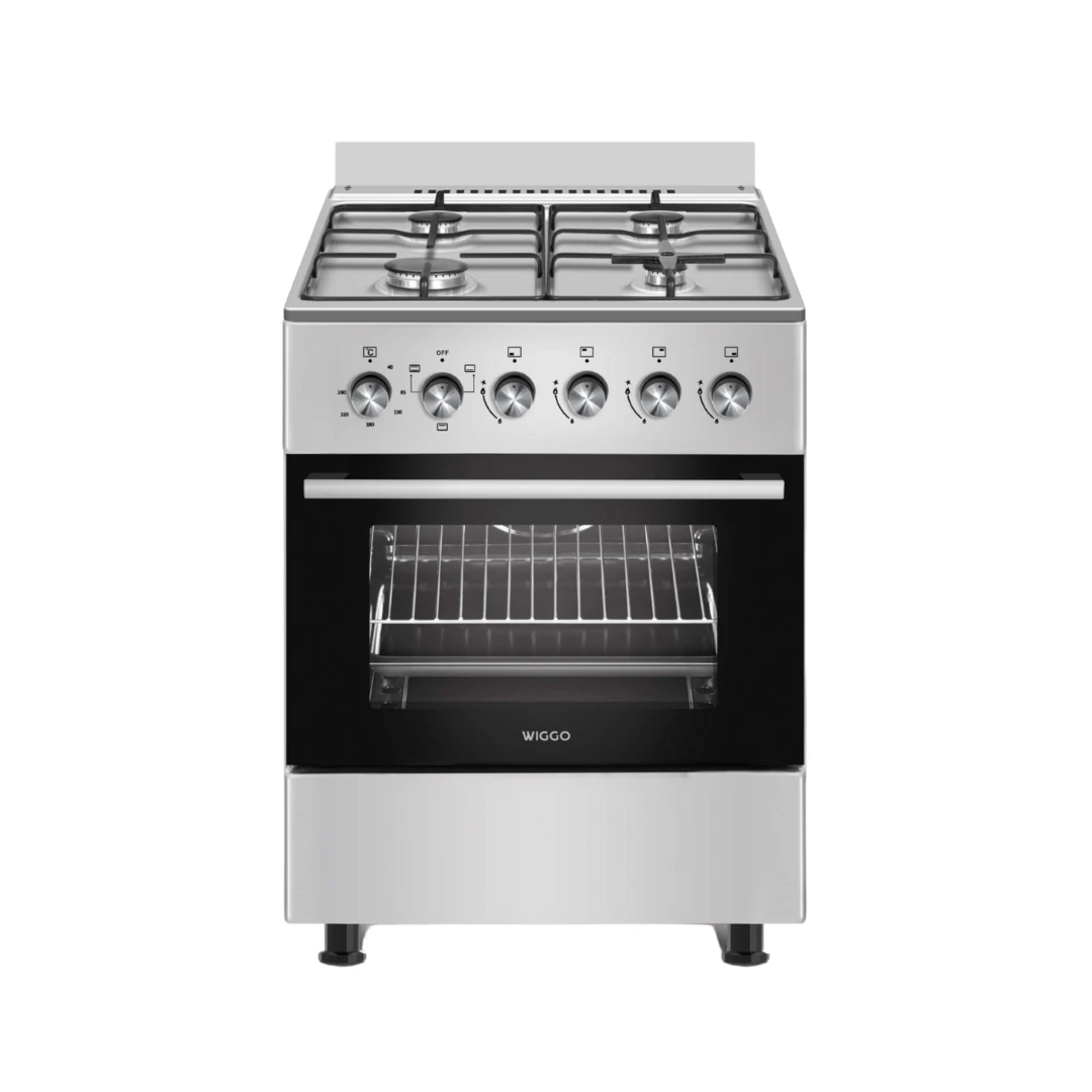 2183696262 Wiggo WO-E603R(XX) Serie 3 - Gasfornuis - Rvs - Afbeelding 1