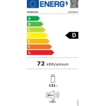 Inventum KK550B tafelmodel koelkast energiezuinig - 131 liter - Zonder vriesvak - 55 cm breed - Superkoelen - Led-verlichting - Energielabel D - Vrijstaand - Zwart - Afbeelding 9
