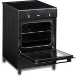 Fitelli FI6003ZW Inductie Fornuis Vrijstaand 60 cm – Boosterfunctie – met Heteluchtoven – Mat Zwart - 2 en 3 fase - Afbeelding 4