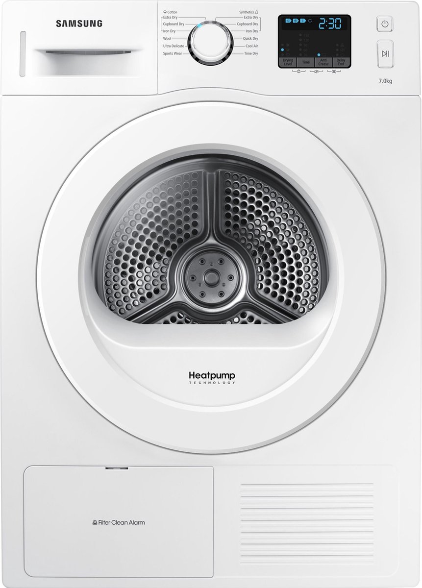 861x1200 Samsung DV70F5E0HGW - Warmtepompdroger 7KG - Afbeelding 1