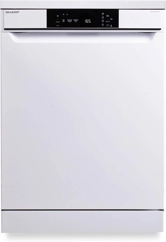 550x800 Sharp QWNA1BF47EW Vrijstaande Vaatwasser 60cm - Afbeelding 1