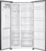 Fitelli KV520ISIL Amerikaanse koelkast grijs RVS 90 cm breed met ijs en waterdispenser - Afbeelding 3