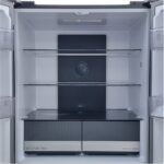 Luxe Fitelli KV475GLZW01, 4 deurs, Amerikaanse koelkast, zwart, Glazen voorkant, 83cm breed, No-Frost - Afbeelding 7