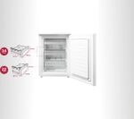 Inventum VR600 tafelmodel vriezer 98 liter - 60 cm breed - Energielabel D - Diepvries - Compact - Vrijstaand - 3 lades/2 plateaus - Wit - Afbeelding 9