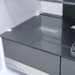 Luxe Fitelli KV475GLZW01, 4 deurs, Amerikaanse koelkast, zwart, Glazen voorkant, 83cm breed, No-Frost - Afbeelding 11