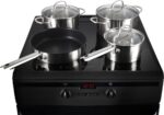 Inventum VFI6042ZWA - Vrijstaand inductie fornuis - Elektrische oven - 4 kookzones  60cm- 65 liter - zwart - Afbeelding 9