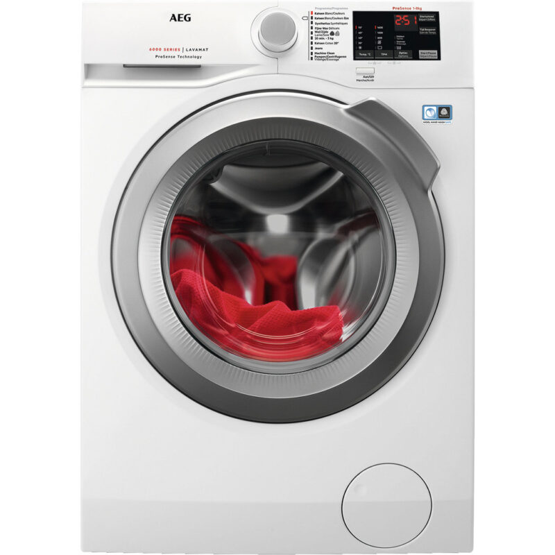 1449567.jpg Aeg L6FBI86S Wasmachine 8 kg 1600 RPM - Afbeelding 1