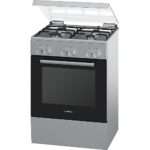 Bosch HXA090D50N gasfornuis met 4 branders, RVS