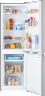 Inventum KV1500S Low Frost energiezuinige koel-vriescombinatie - 150 cm hoog - 174 liter - Energielabel D - Vrijstaand - Zilver - Afbeelding 3