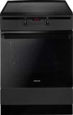 Inventum VFI6042ZWA - Vrijstaand inductie fornuis - Elektrische oven - 4 kookzones  60cm- 65 liter - zwart - Afbeelding 2