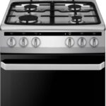 Inventum VFG5020GRVS - Vrijstaand gasfornuis - Elektrische oven - 4 kookzones - 50 cm - 62 liter - Zilver/Zwart