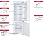Inventum IKV1782S - Inbouw Koel-vriescombinatie - 178 cm - 242 liter - 2 groentelades - Led-verlichting - Sleepdeur - Wit - Afbeelding 3