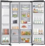 Samsung RS70F65KEF - Amerikaanse Koelkast - Zwart - No Frost - Water dispenser - IJsblokjesautomaat - Afbeelding 5