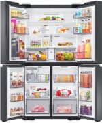 Nieuw met schade !! Samsung French-deur-koelkast met vriesvak, 178 cm, 649 l, AI Energy Mode (SmartThings), Auto Ice Maker, No Frost+, zwart, RF59C701EB1/EG - Afbeelding 3