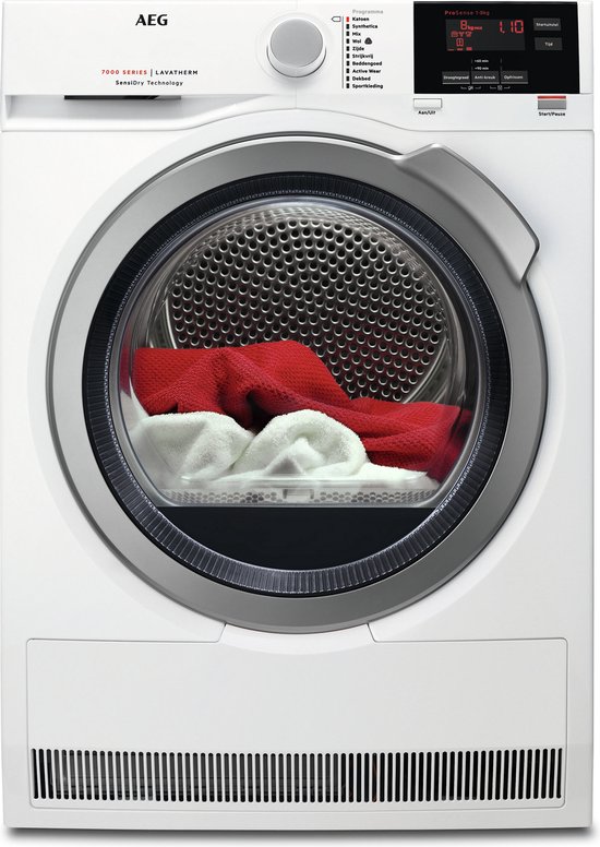 550x776-3.jpg AEG T7DB83GS warmtepomp wasdroger Vrijstaand Voorbelading 8 kg A+ Wit - Afbeelding 1