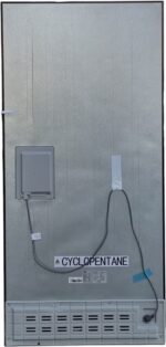 Luxe Fitelli KV475GLZW01, 4 deurs, Amerikaanse koelkast, zwart, Glazen voorkant, 83cm breed, No-Frost - Afbeelding 5