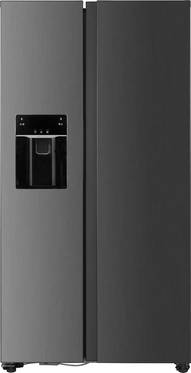616x1200-jpg.webp Fitelli KV520ISIL Amerikaanse koelkast grijs RVS 90 cm breed met ijs en waterdispenser - Afbeelding 1