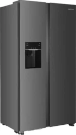Fitelli KV520ISIL Amerikaanse koelkast grijs RVS 90 cm breed met ijs en waterdispenser - Afbeelding 2