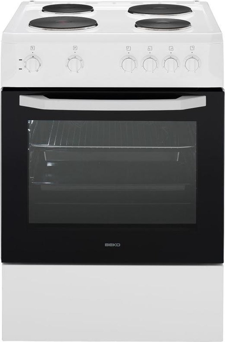789x1200.jpg Beko CSS67000GW Vrijstaand Elektrisch Fornuis Keramisch 4 Kookzones - Afbeelding 1