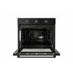 Fitelli IO56RVS1 Inbouwoven 60cm hoog – 10 Ovenfuncties – Hetelucht – Zwart Glas - Afbeelding 2