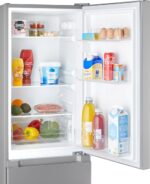 Inventum KV1500S Low Frost energiezuinige koel-vriescombinatie - 150 cm hoog - 174 liter - Energielabel D - Vrijstaand - Zilver - Afbeelding 10