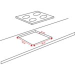Fitelli GK601IBRVS Inbouw gaskookplaat - breedte 58 cm| Roestvrij staal - Afbeelding 7