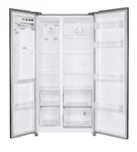 Fitelli KV520IZW Amerikaanse koelkast zwart rvs 90 cm breed met ijs en waterdispenser - Afbeelding 2