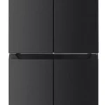 Aanbieding!! Fitelli KV404IBL1 Amerikaanse koelkast zwart RVS 4 deurs