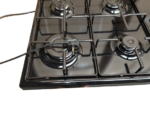 Fitelli GK60ZW Vrijstaand gaskookplaat 60 cm – 4 Gasbranders – Zwart – Elektrische Ontsteking – Stijlvol Design - Afbeelding 4