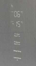 Luxe Fitelli KV475GLZW01, 4 deurs, Amerikaanse koelkast, zwart, Glazen voorkant, 83cm breed, No-Frost - Afbeelding 2