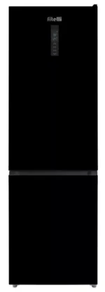 Nieuw!! Fitelli KV314ZW01 Koelvriescombinatie No-frost 185cm hoog 60cm breed kleur zwart mat