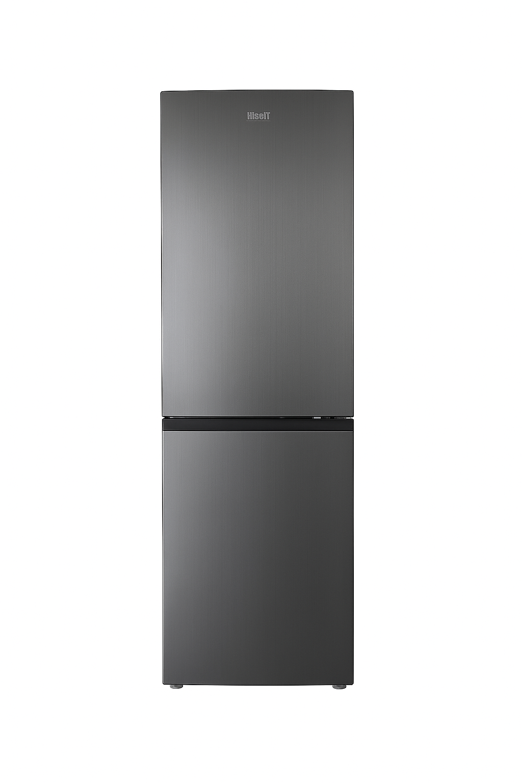 KV327DG01.png Mega aanbieding !! Fitelli KV327DG01 Koel-vriescombinatie No-frost 185cm hoog 60cm breed kleur donkergrijs RVS - Afbeelding 1