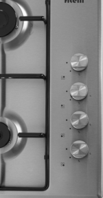 Fitelli GK601IBRVS Inbouw gaskookplaat - breedte 58 cm| Roestvrij staal - Afbeelding 5