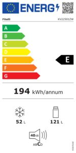 B-Keus!! Fitelli KV22501ZW Koel-vriescombinatie , kleur zwart ,143 cm hoog - Afbeelding 6
