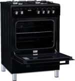 B-keus!! Fitelli FG6001ZW Gasfornuis 60CM zwart - Afbeelding 5