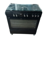 B-keus!! Fitelli FG9001ZW zwart gasfornuis 90cm met hetelucht - Afbeelding 3