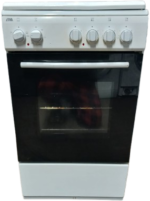 Etna EFE509WIT elektrisch fornuis 50cm met 4 zones - Afbeelding 2