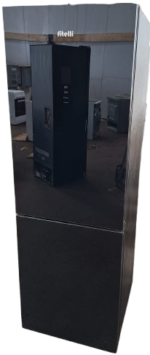B-keus!! Luxe Fitelli KV314GLZW02 Koelvriescombinatie-Glazen voorkant -No-frost-185cm hoog-60cm breed-kleur zwart (kopie) - Afbeelding 2