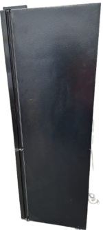 B-keus!! Luxe Fitelli KV314GLZW02 Koelvriescombinatie-Glazen voorkant -No-frost-185cm hoog-60cm breed-kleur zwart (kopie) - Afbeelding 3