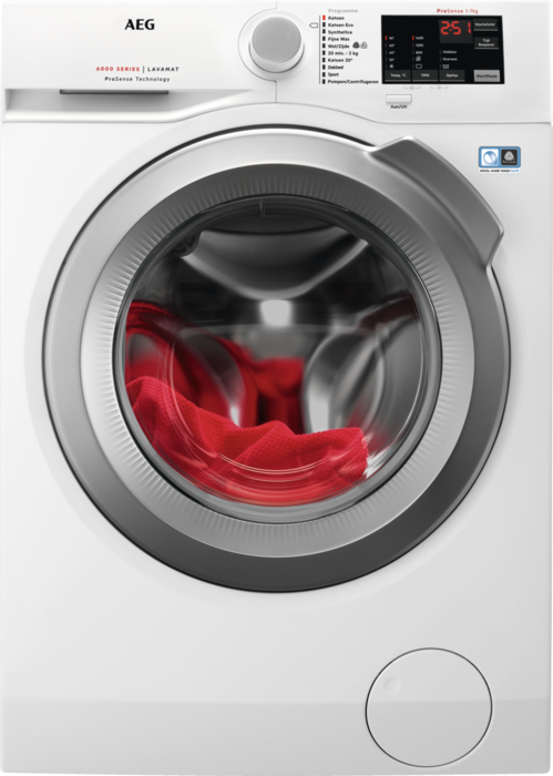 aeg-L6FBBONN AEG L6FBBONN wasmachine met 7 kg. vulgewicht en 1400 toeren - Afbeelding 1