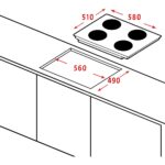 Fitelli GK601IBRVS Inbouw gaskookplaat - breedte 58 cm| Roestvrij staal - Afbeelding 6