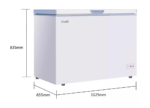 Fitelli VK300W03 - Vrieskist - Inhoud 300 liter - Wit - Vrijstaand - 112.5 cm Breed - Afbeelding 2