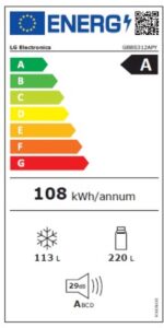 LG GBBS312CPY - 333L Koel-vriescombinatie Zilver Energieklasse C - Afbeelding 7