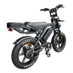 Fatbike V20 PRO – E-Fatbike incl. Voorslot + Achterzitje + Voorrek – Donker Grijs - Afbeelding 3