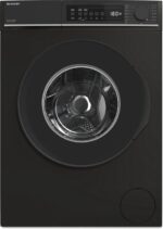 Top aanbieding!! Sharp ESNFB714BBNA wasmachine 7kg-1400 toeren- mat zwart steamwash