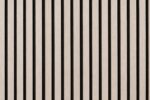 Akoestisch Wandpaneel White Oak – 2600 x 600 x 16 mm – Houtlook Lattenwand met Zwart Vilt