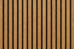 Akoestisch Wandpaneel M.Y. Thailand Teak – 2600 x 600 x 16 mm – Houtlook Lattenwand met Zwart Vilt