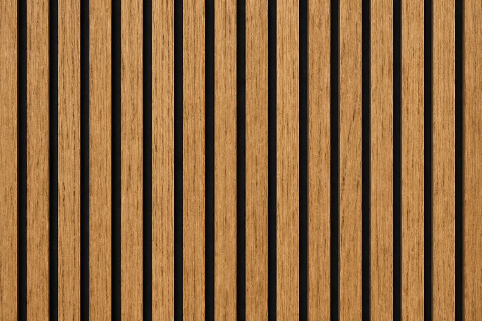 WhatsApp Image 2026-05-09 at 13.03.09 Akoestisch Wandpaneel M.Y. Thailand Teak – 2600 x 600 x 16 mm – Houtlook Lattenwand met Zwart Vilt - Afbeelding 1