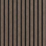 Akoestisch Wandpaneel Smoked Walnut – 2600 x 600 x 16 mm – Houtlook Lattenwand met Zwart Vilt