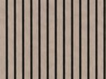 Akoestisch Wandpaneel Walnut  – 2600 x 600 x 16 mm – Houtlook Lattenwand met Zwart Vilt